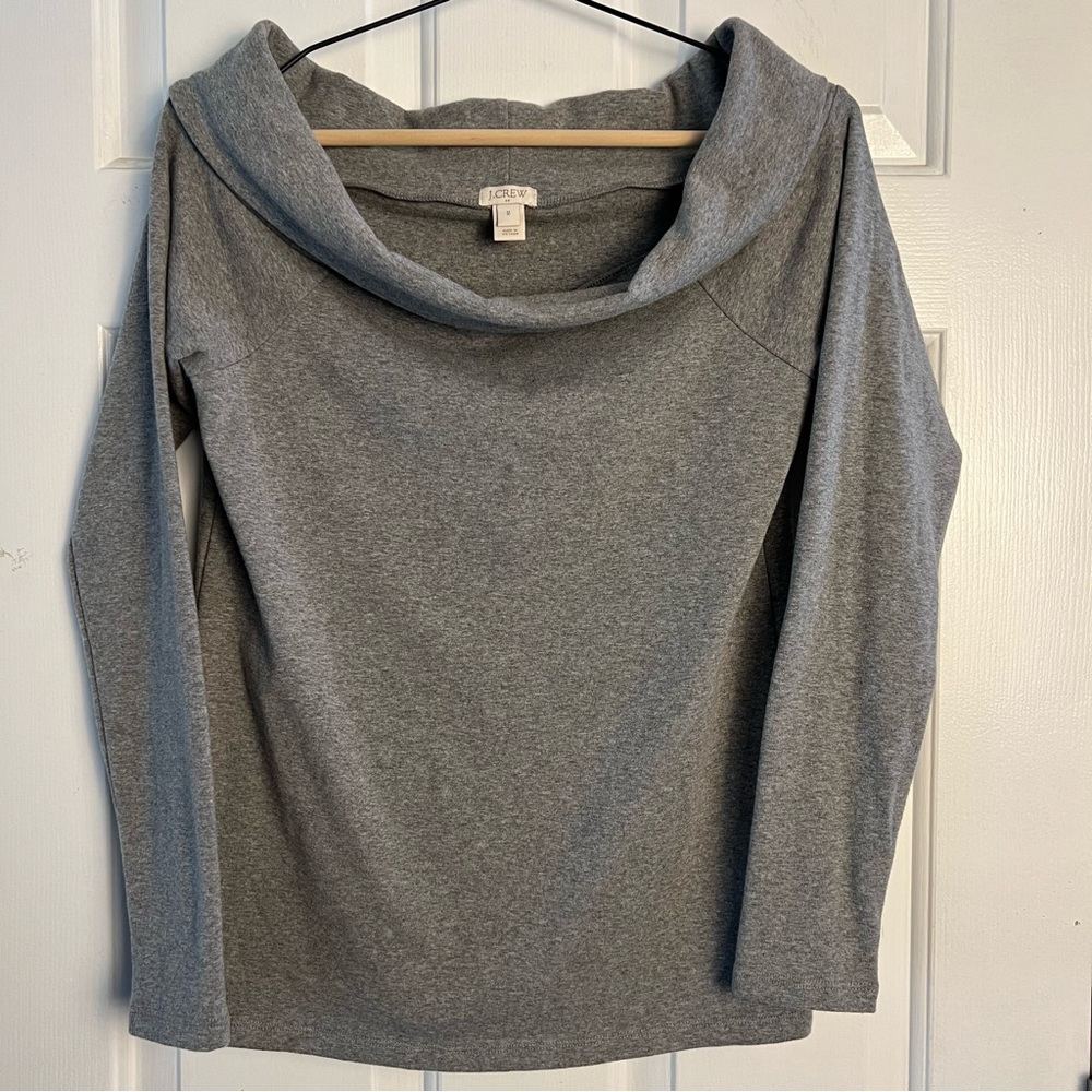 J. Crew Scoop Neck Grey Jersey